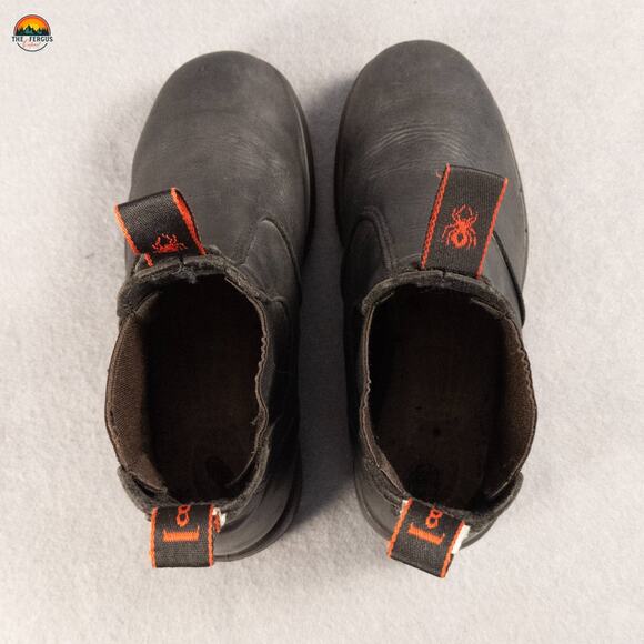 Redback Chelsea Work Boots Black Leather Easy Escape Pull-On Workwear Men's 8 - Picture 7 of 15